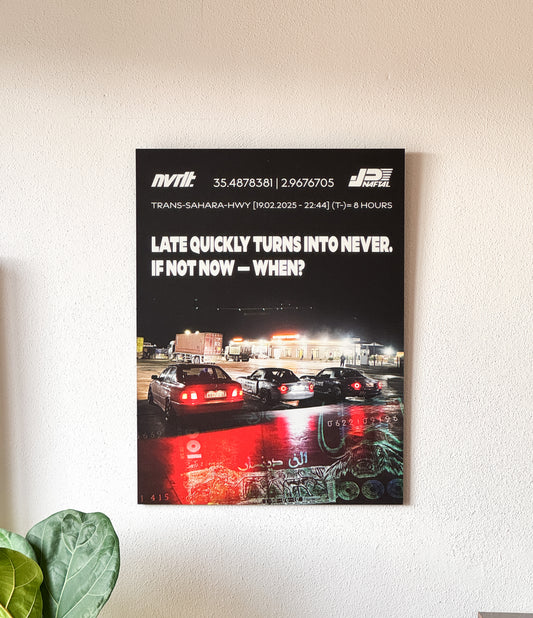 NVRLT. "THE PITSTOP" Poster